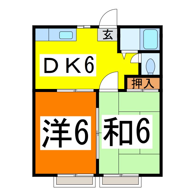 相馬駅 徒歩15分 1階の物件間取画像