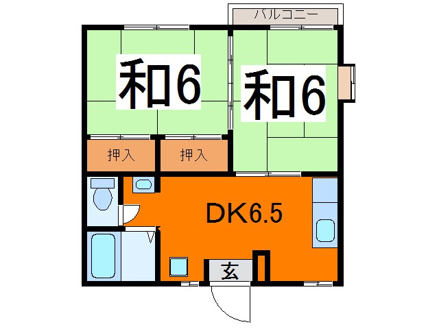 相馬駅 徒歩20分 2階の物件間取画像