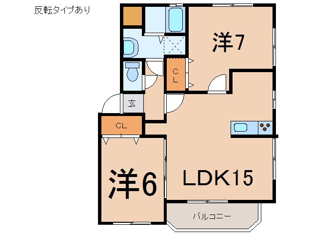 相馬駅 徒歩15分 1階の物件間取画像