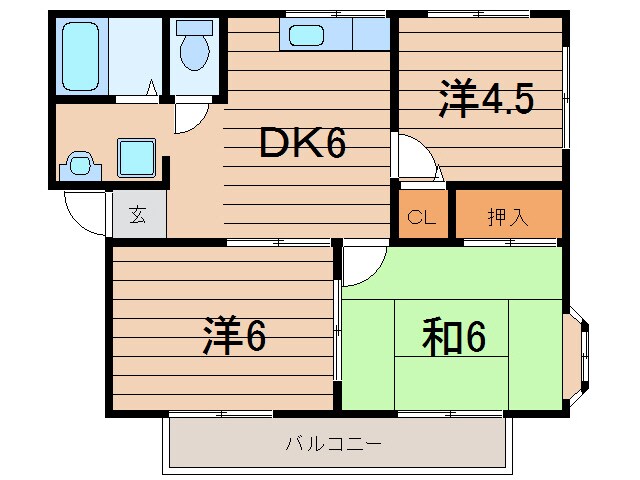 相馬駅 徒歩19分 1階の物件間取画像