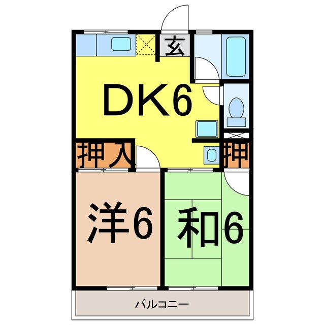 相馬駅 車移動7分  4.5km 2階の物件間取画像