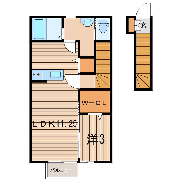 原ノ町駅 徒歩33分 2階の物件間取画像