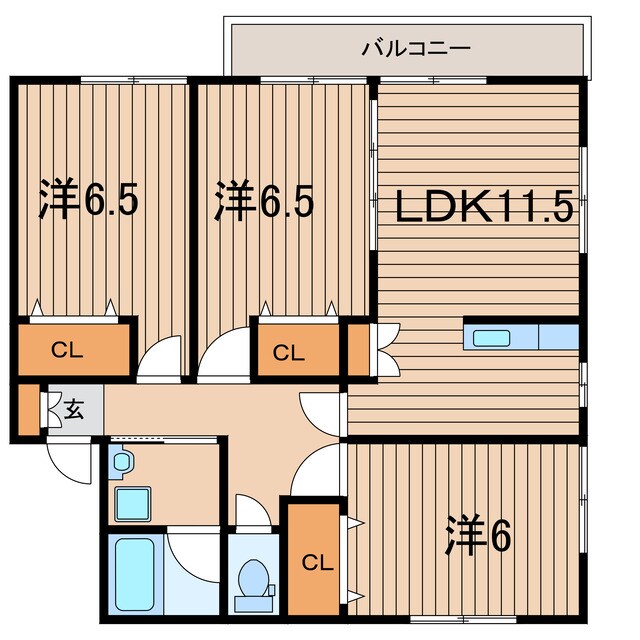 相馬駅 徒歩15分 2階の物件間取画像