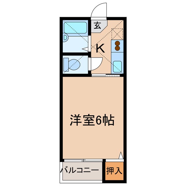 玉島長尾ハイツA・Bの物件間取画像