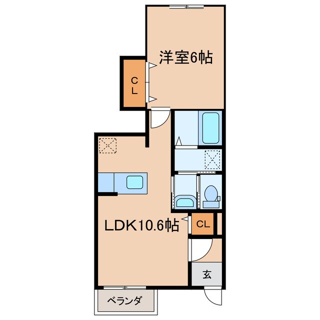 ミルトA・Bの物件間取画像