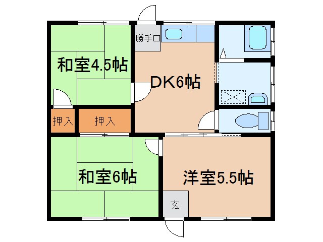 森分アパートの物件間取画像