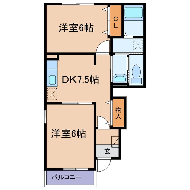 グラン・エスペールAの物件間取画像