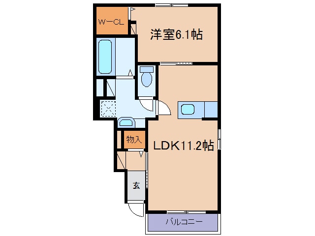 アルモニー倉敷Ⅰの物件間取画像