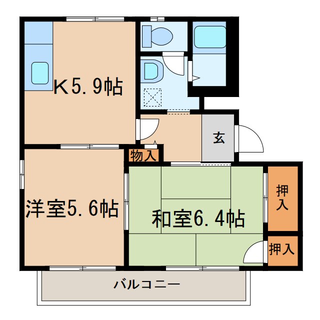 エクセルヴィオラBの物件間取画像