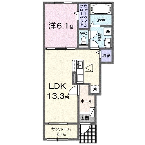 アルフォート　鴨方の物件間取画像