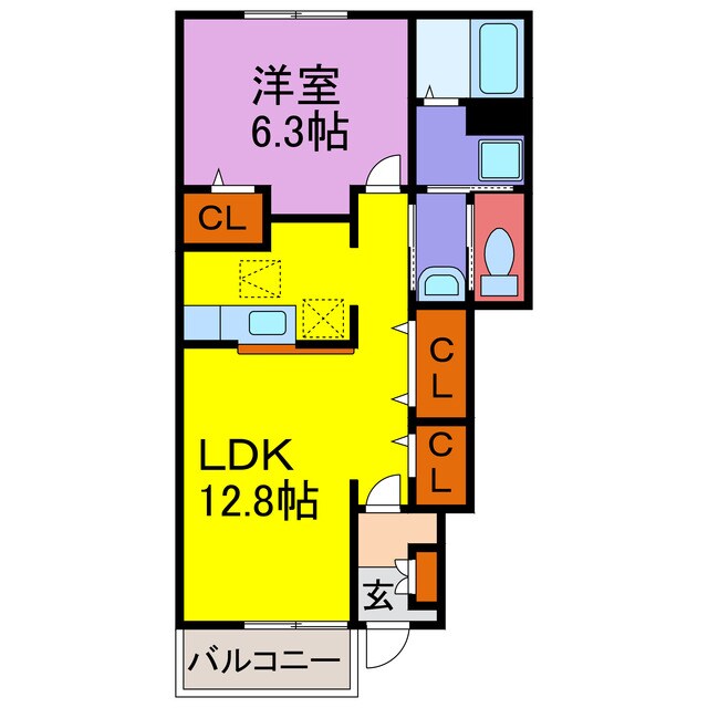 エクセルシアA・B・Cの物件間取画像