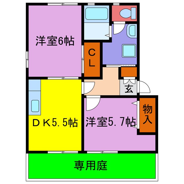 エスペレンス福崎の物件間取画像