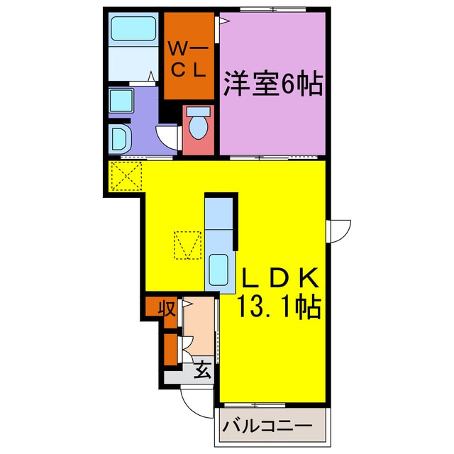 エスペランサ天神Ⅰ・Ⅱ・Ⅲ・Ⅳの物件間取画像