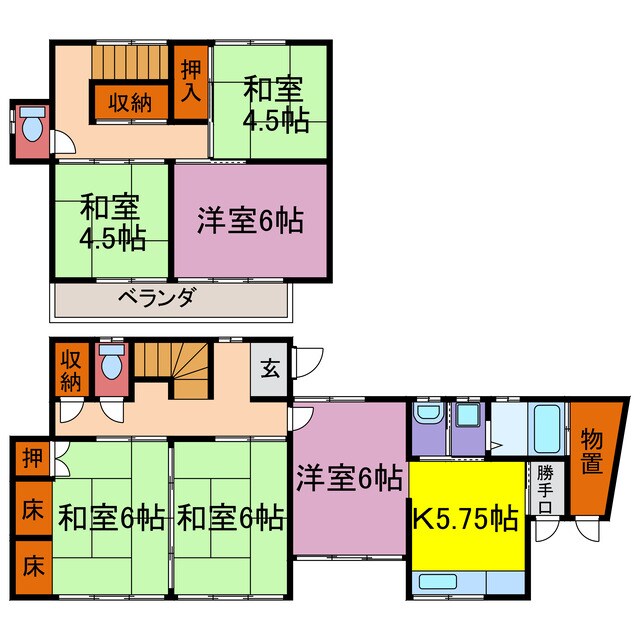 福田　足立邸の物件間取画像