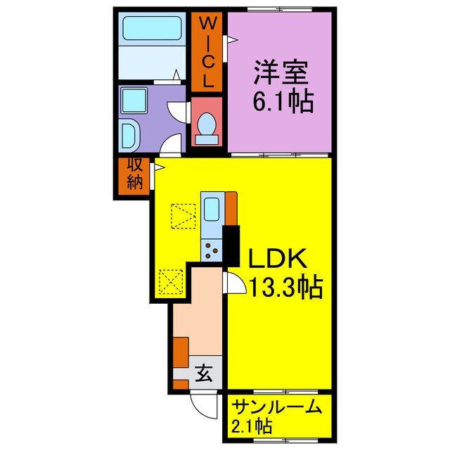 ハーベストの物件間取画像