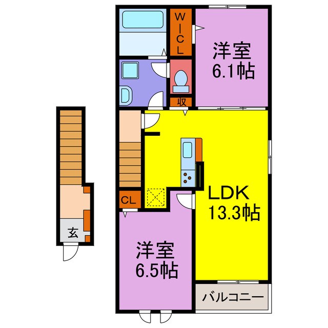 ハーベストの物件間取画像