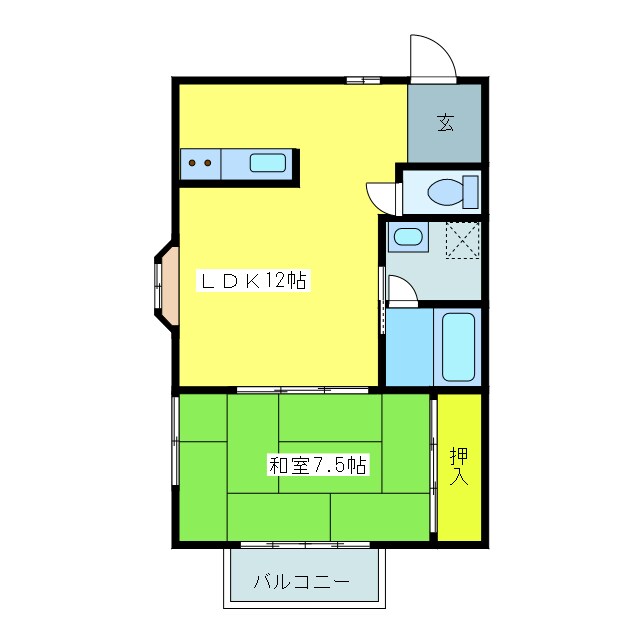 千里ヶ丘ハイツの物件間取画像