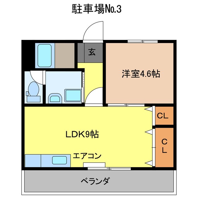 デュ・パレ紀伊田辺の物件間取画像