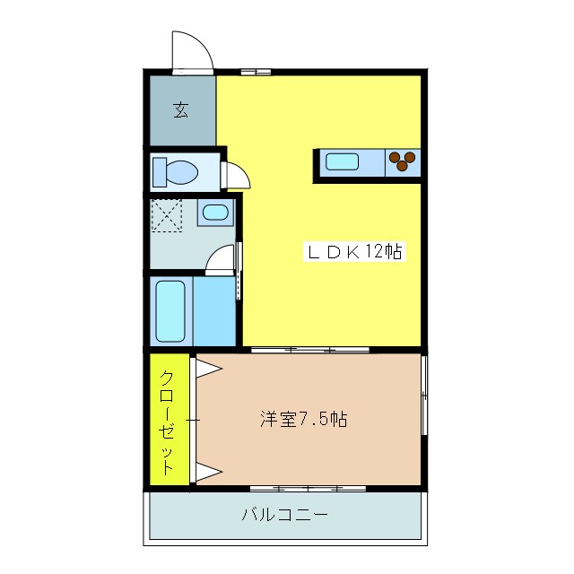 千里ヶ丘ハイツⅡの物件間取画像