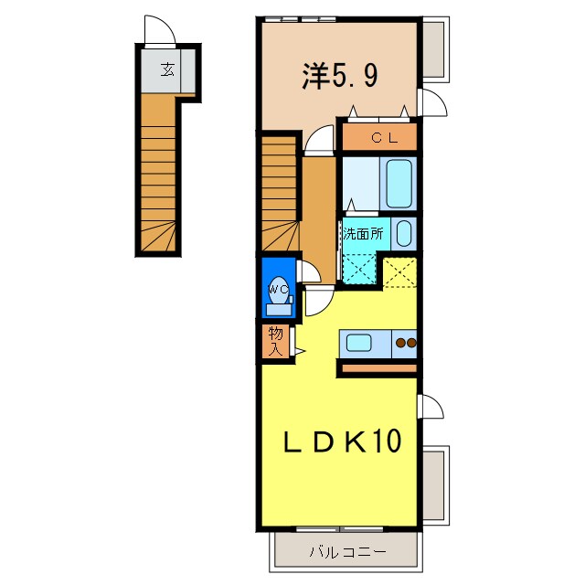 オーブ　トワＫの物件間取画像