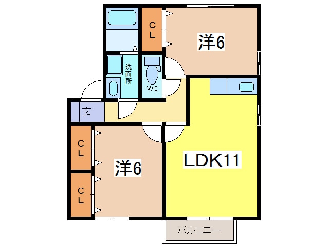 リバーサイド櫛川の物件間取画像