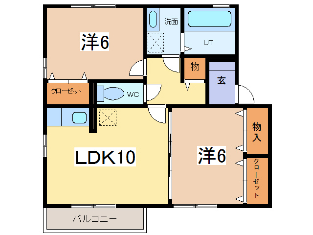 ウィルモア櫛川の物件間取画像