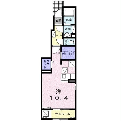 ベルク　ソレイユの物件間取画像