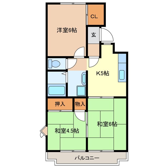 進峰マンションA棟の物件間取画像