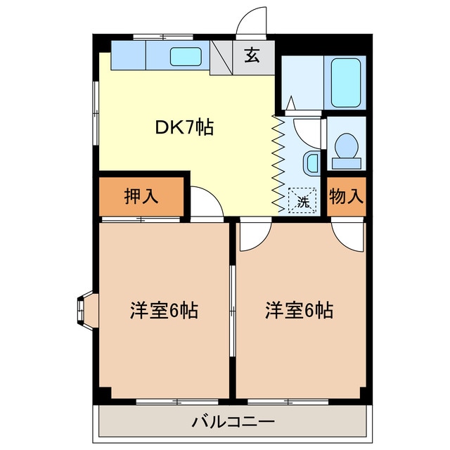 ルミエール旭の物件間取画像