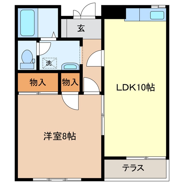 エスポワールMITAの物件間取画像