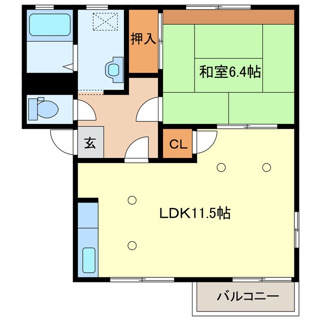 ラフォーレ福富の物件間取画像