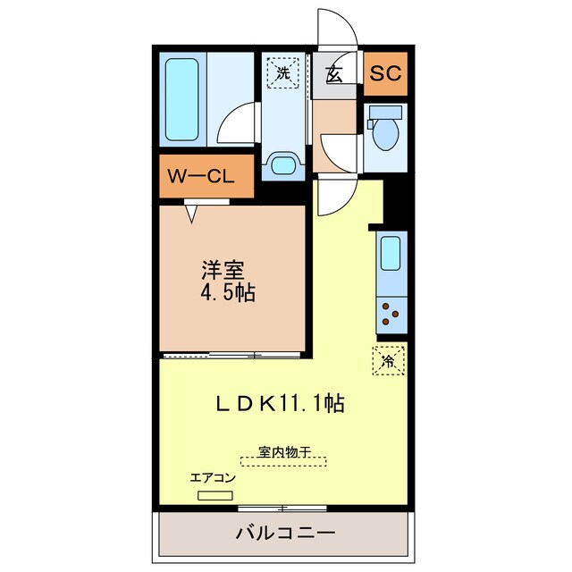 ★エアスト「ERSTE」の物件間取画像