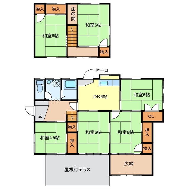 毛野新町貸家SUの物件間取画像