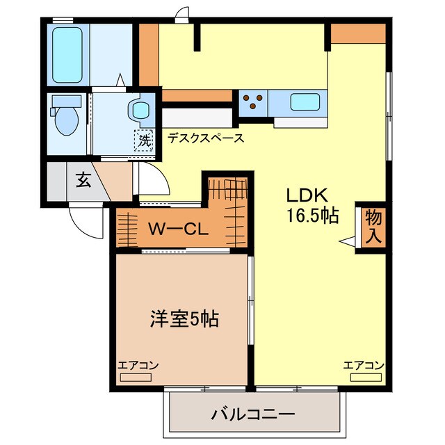 ラフォーレ田部井の物件間取画像