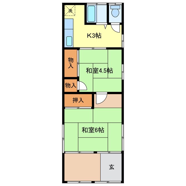 伊勢町貸家SUの物件間取画像