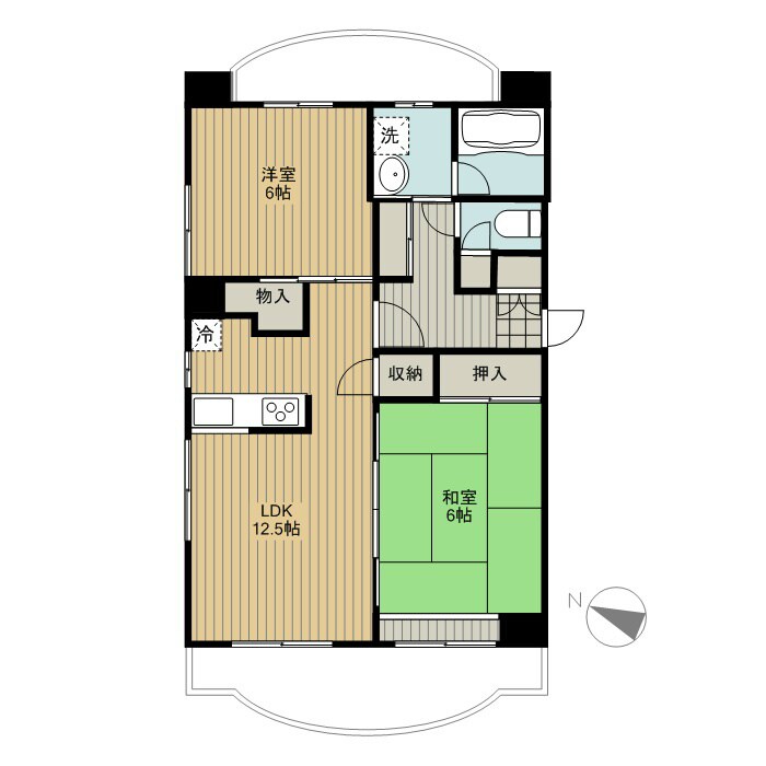 クレ アネックスの物件間取画像