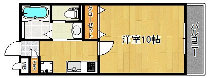 BUENA堀之内南3B棟の物件間取画像