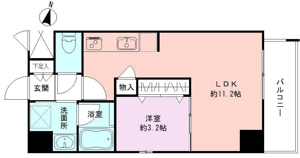 BUENA東幸町の物件間取画像