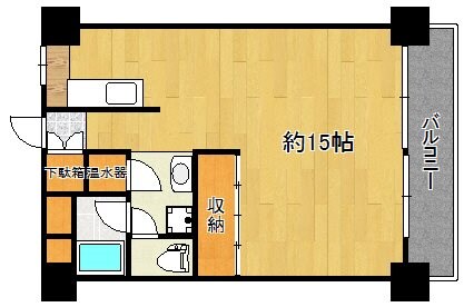 風間マンションの物件間取画像