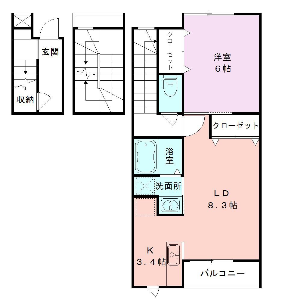 HILLS　MEJIROの物件間取画像