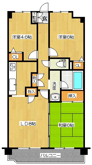 アーバングロー21の物件間取画像