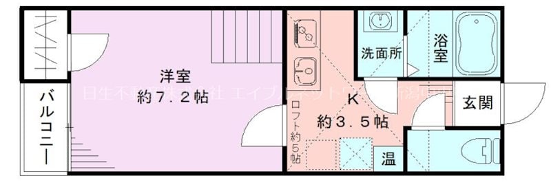 紫竹山五番館Bの物件間取画像