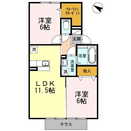 中津競馬場 徒歩4分 1階の物件間取画像