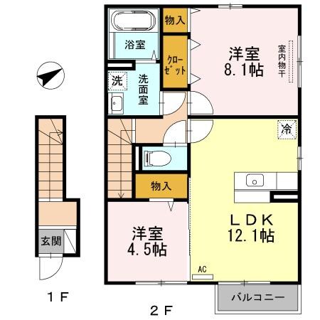 中津駅 徒歩40分 2階の物件間取画像