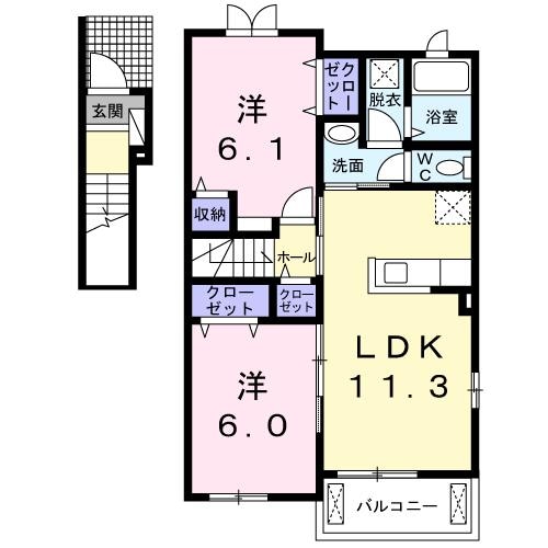 中津駅 徒歩36分 1-2階の物件間取画像