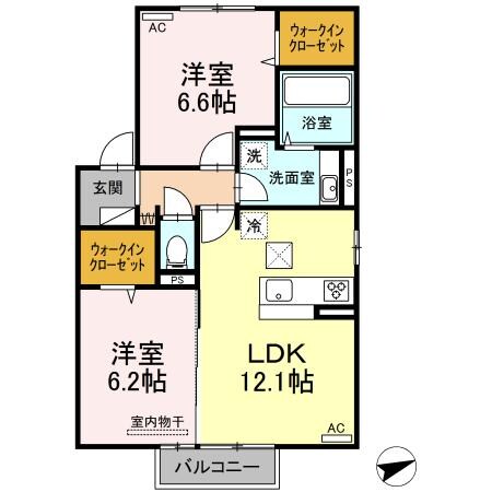 中津駅 徒歩21分 1階の物件間取画像