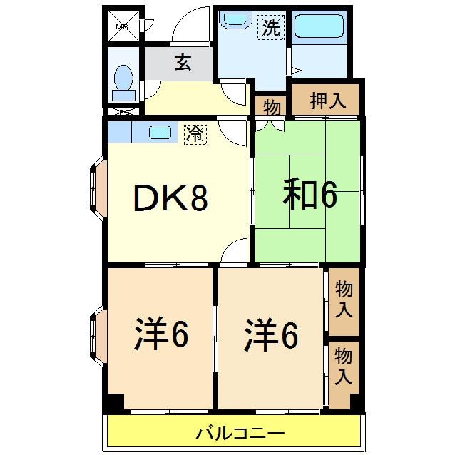 West Core長岡の物件間取画像