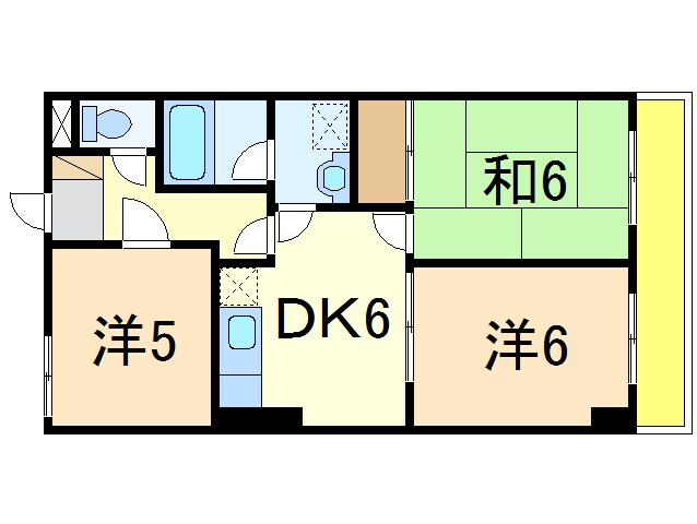 リバティープラザ長町の物件間取画像