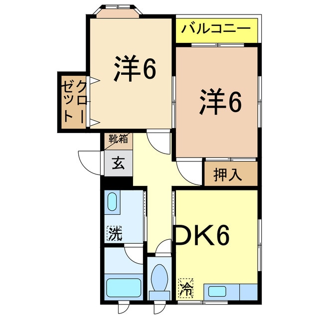 スプリングハイツの物件間取画像