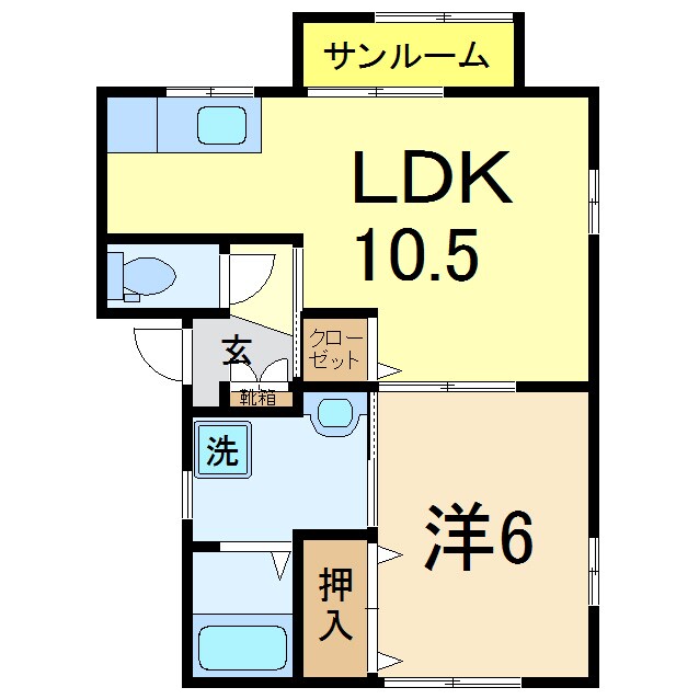 サンパークの物件間取画像